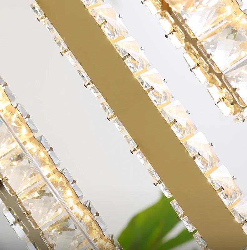 Luminaire Lustre design contemporain en cristal – Référence : Aeliana4830-ILLUMEEN.COM
