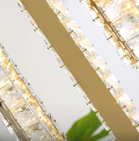 Luminaire Lustre design contemporain en cristal – Référence : Aeliana4830-ILLUMEEN.COM