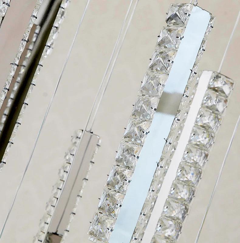 Luminaire Lustre design contemporain en cristal – Référence : Aeliana4830-ILLUMEEN.COM