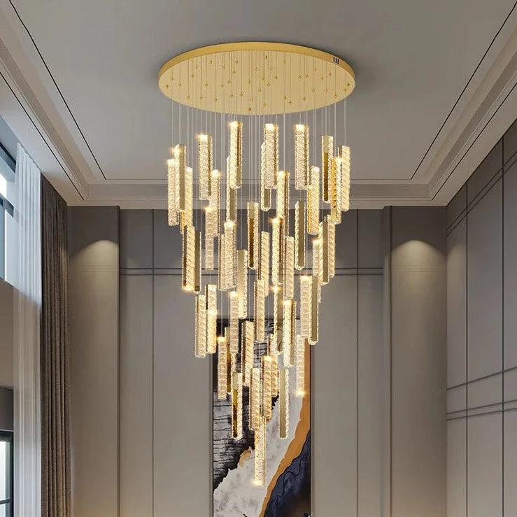 Luminaire Lustre design contemporain en cristal – Référence : Aeliana4830-ILLUMEEN.COM