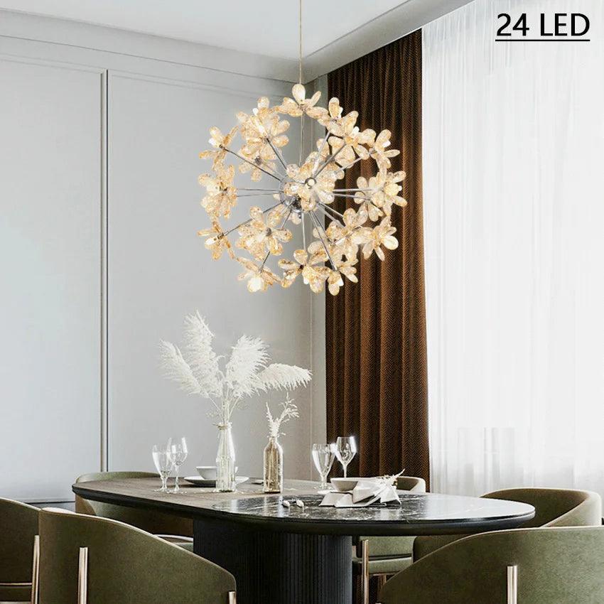 Luminaire Suspension design contemporain en cristal – Référence : Alix4723-ILLUMEEN.COM