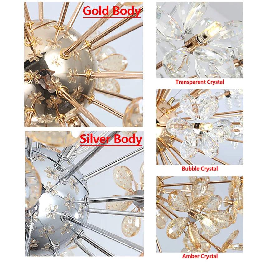 Luminaire Suspension design contemporain en cristal – Référence : Alix4723-ILLUMEEN.COM