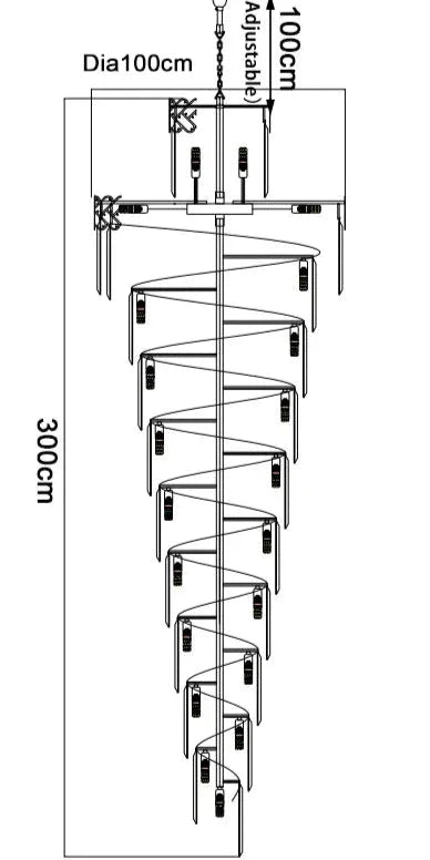 Luminaire Lustre design épuré en cristal – Référence : Elowen8231-ILLUMEEN.COM