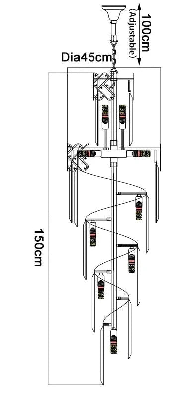 Luminaire Lustre design épuré en cristal – Référence : Elowen8231-ILLUMEEN.COM