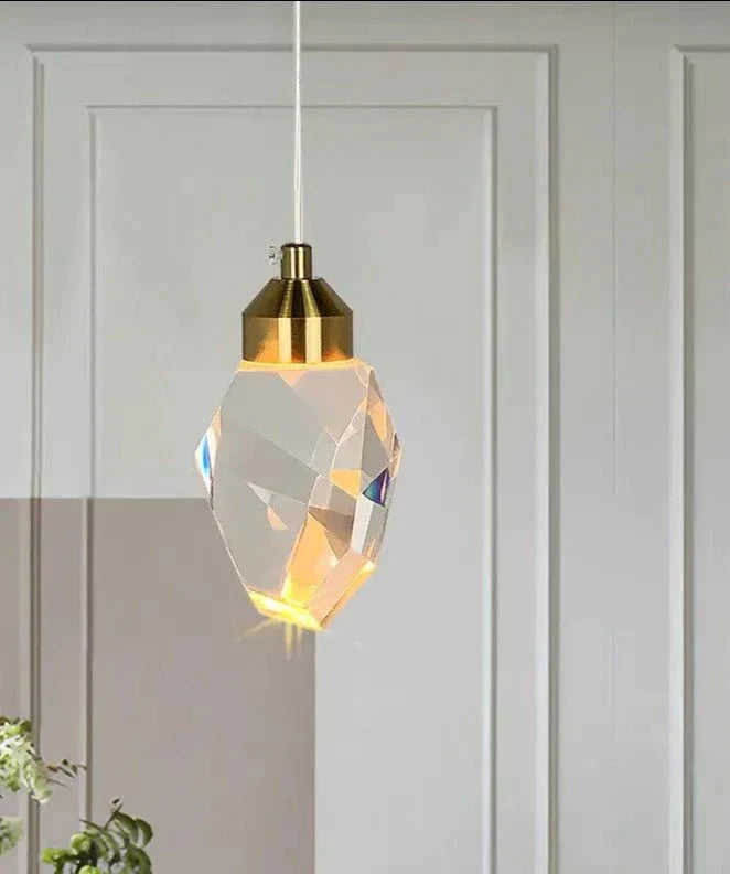Luminaire Suspension design contemporain en cristal – Référence : Merian4723-ILLUMEEN.COM