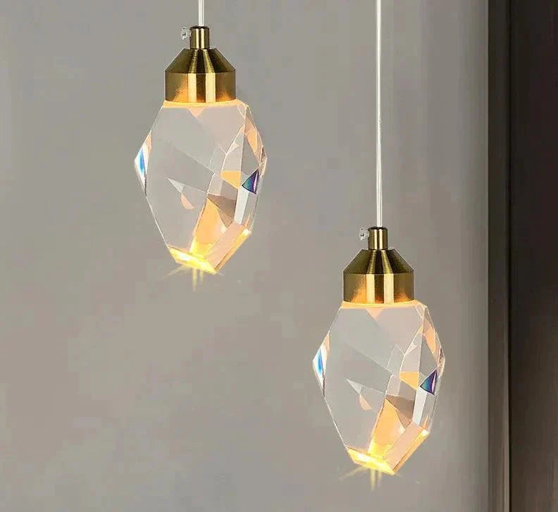 Luminaire Suspension design contemporain en cristal – Référence : Merian4723-ILLUMEEN.COM