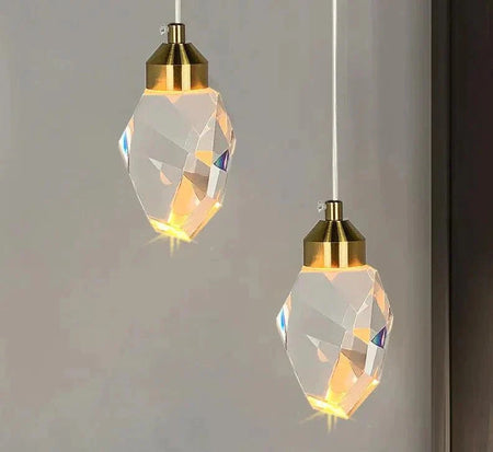 Luminaire Suspension design contemporain en cristal – Référence : Merian4723-ILLUMEEN.COM