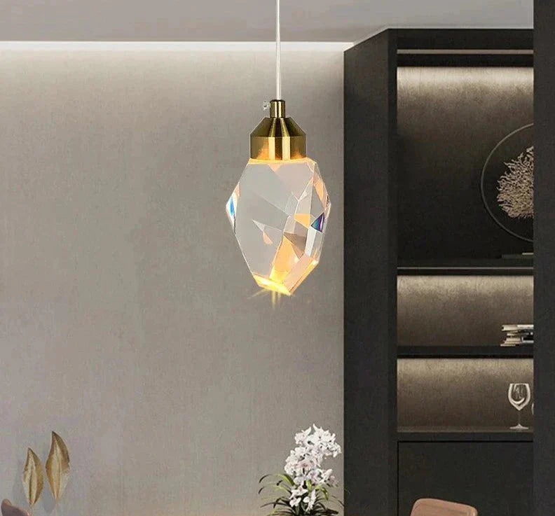 Luminaire Suspension design contemporain en cristal – Référence : Merian4723-ILLUMEEN.COM