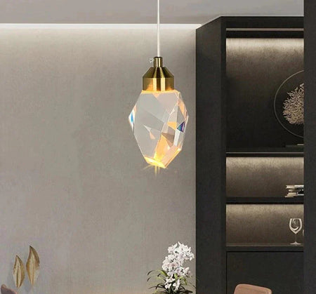 Luminaire Suspension design contemporain en cristal – Référence : Merian4723-ILLUMEEN.COM