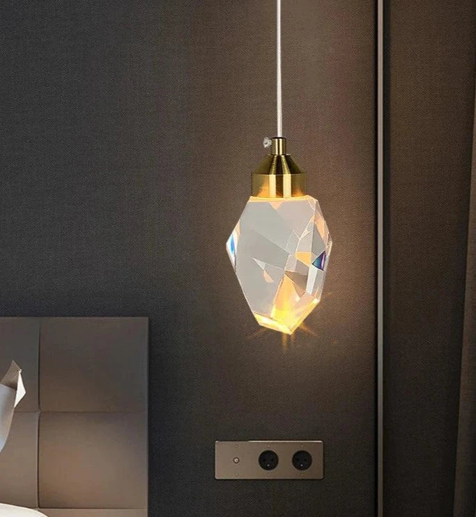 Luminaire Suspension design contemporain en cristal – Référence : Merian4723-ILLUMEEN.COM