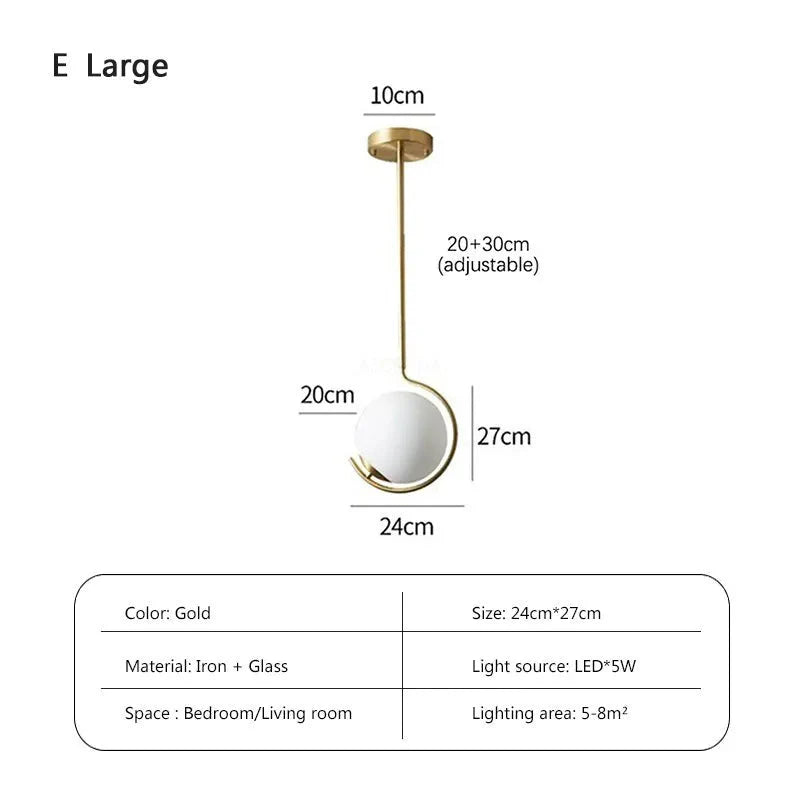 Luminaire Suspension finition cuivre avec verre tricolore – Référence : Loriane1623-ILLUMEEN.COM