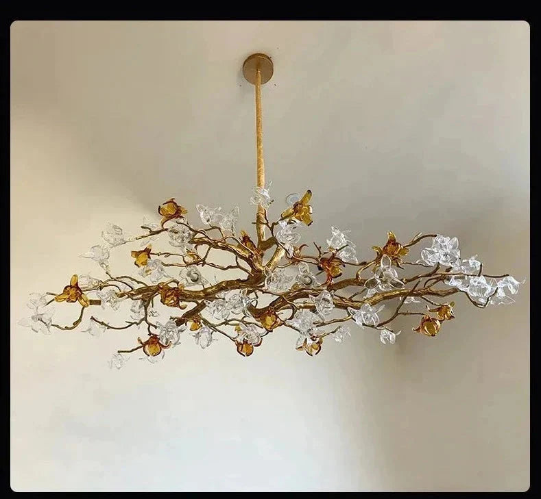 Luminaire Lustre design en cuivre raffiné – Référence : Thalès3021-ILLUMEEN.COM