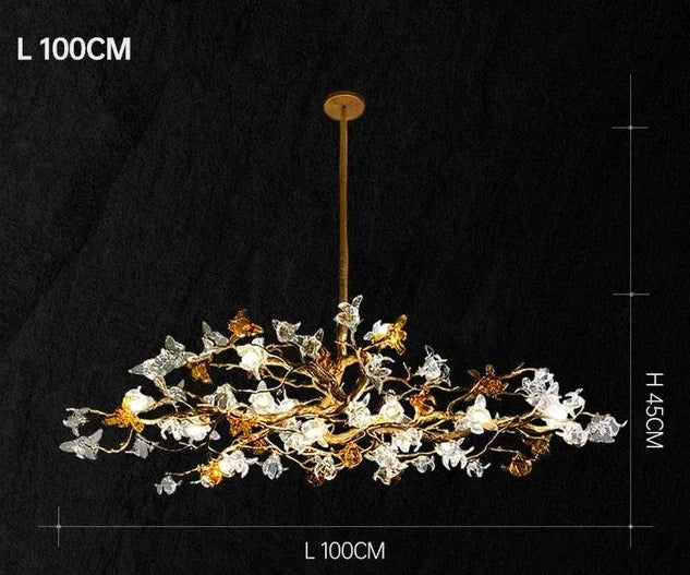 Luminaire Lustre design en cuivre raffiné – Référence : Thalès3021-ILLUMEEN.COM