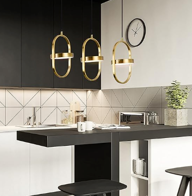 Luminaire Suspension design géométrique contemporain – Référence : Meryn5823-ILLUMEEN.COM