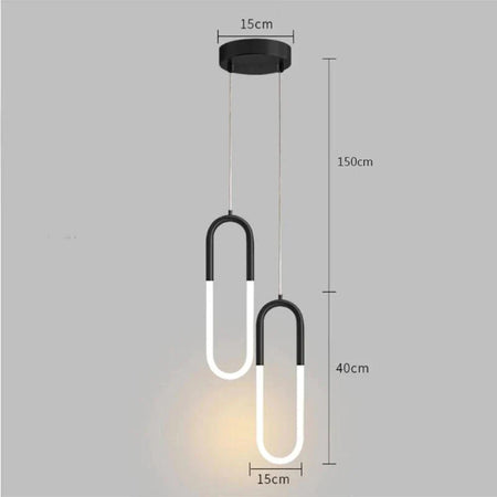 Luminaire Suspension finition en fer et silicone – Référence : Davina5642-ILLUMEEN.COM