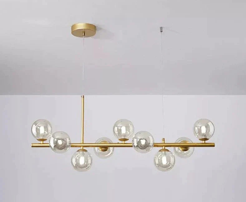 Luminaire Suspension finition en verre transparent – Référence : Isandre1294-ILLUMEEN.COM