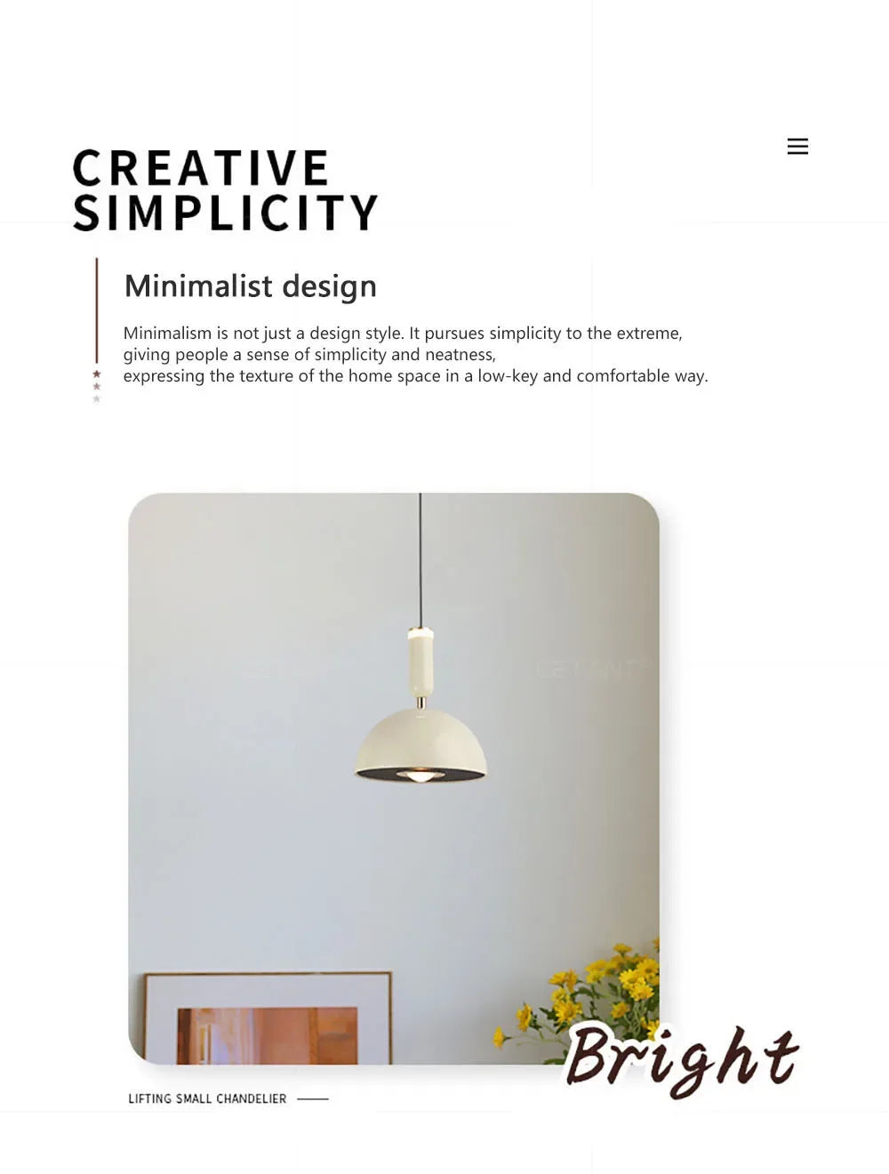 Luminaire Suspension fer nordique élégant – Référence : Myrtille4932-ILLUMEEN.COM