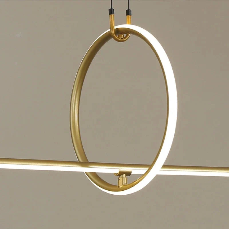 Luminaire Suspension design géométrique en laiton – Référence : Marisol5823-ILLUMEEN.COM