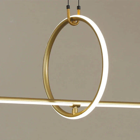 Luminaire Suspension design géométrique en laiton – Référence : Marisol5823-ILLUMEEN.COM