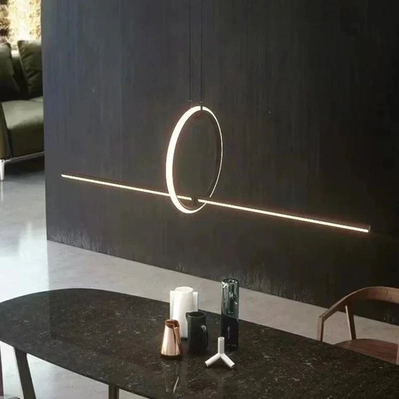 Luminaire Suspension design géométrique en laiton – Référence : Marisol5823-ILLUMEEN.COM