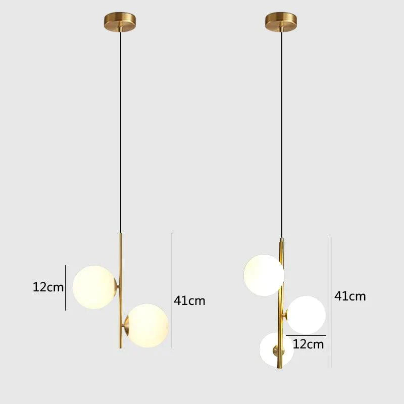 Luminaire Suspension design épuré laiton – Référence : Loriane4528-ILLUMEEN.COM