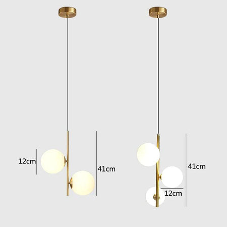Luminaire Suspension design épuré laiton – Référence : Loriane4528-ILLUMEEN.COM