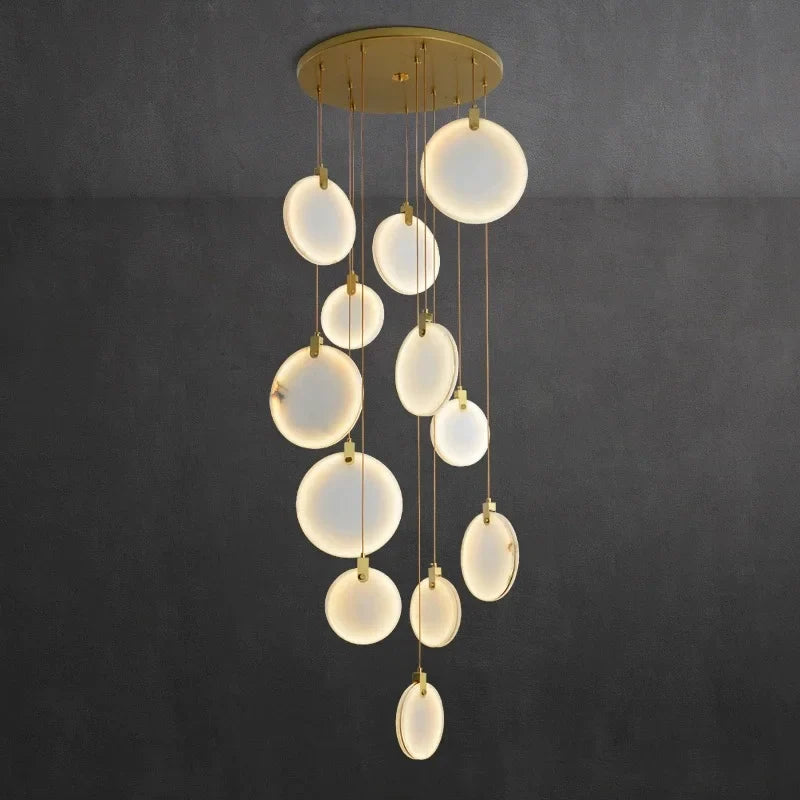 Luminaire Suspension design innovant marbré – Référence : Calixte4927-ILLUMEEN.COM