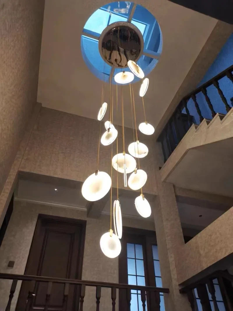 Luminaire Suspension design innovant marbré – Référence : Calixte4927-ILLUMEEN.COM