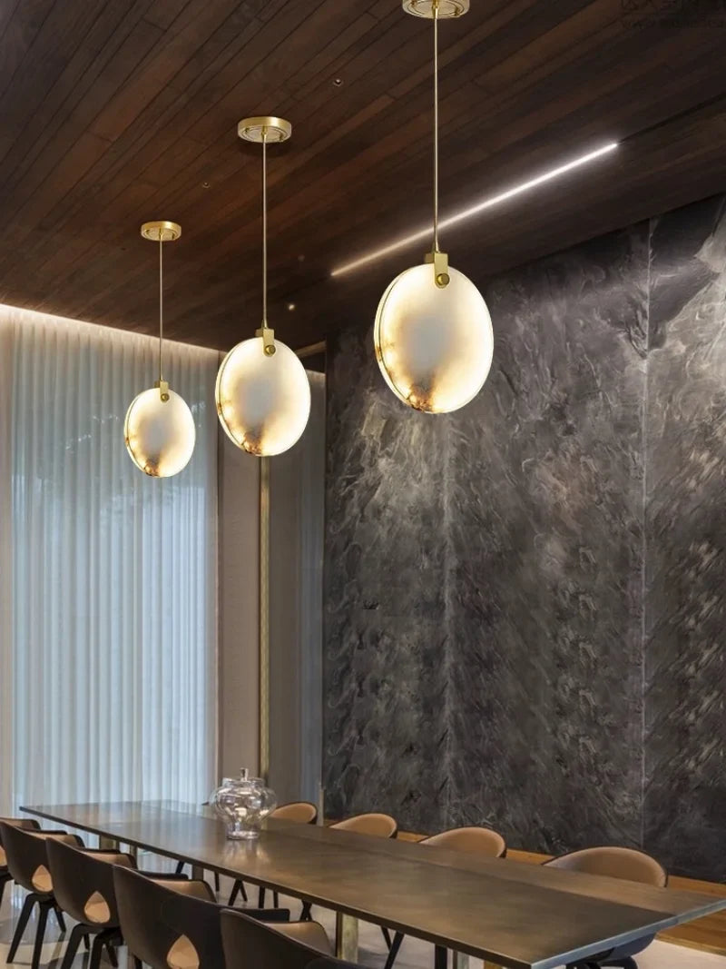 Luminaire Suspension design innovant marbré – Référence : Calixte4927-ILLUMEEN.COM