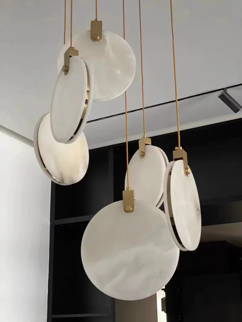 Luminaire Suspension design innovant marbré – Référence : Calixte4927-ILLUMEEN.COM