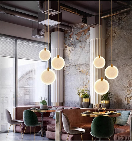 Luminaire Suspension design innovant marbré – Référence : Calixte4927-ILLUMEEN.COM