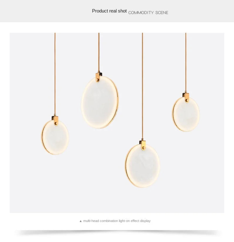 Luminaire Suspension design innovant marbré – Référence : Calixte4927-ILLUMEEN.COM