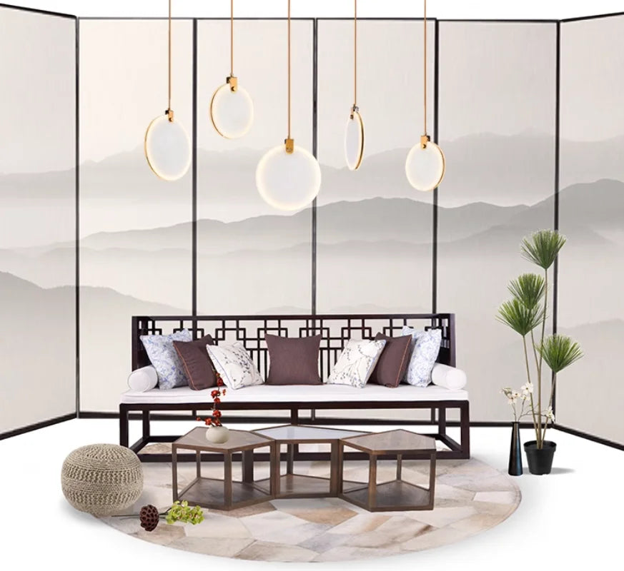 Luminaire Suspension design innovant marbré – Référence : Calixte4927-ILLUMEEN.COM