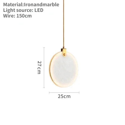 Luminaire Suspension design innovant marbré – Référence : Calixte4927-ILLUMEEN.COM