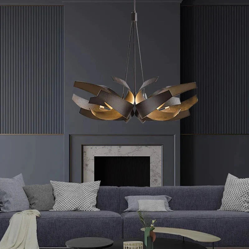 Luminaire Suspension métal tricolore moderne – Référence : Aurélie5642-ILLUMEEN.COM