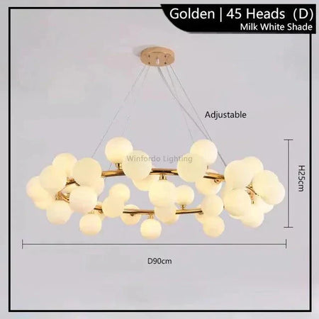Luminaire Suspension finition brillante or – Référence : Malin6372-ILLUMEEN.COM