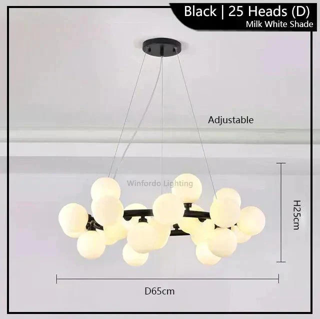 Luminaire Suspension finition brillante or – Référence : Malin6372-ILLUMEEN.COM