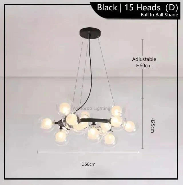 Luminaire Suspension finition brillante or – Référence : Malin6372-ILLUMEEN.COM