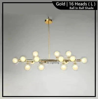 Luminaire Suspension finition brillante or – Référence : Malin6372-ILLUMEEN.COM