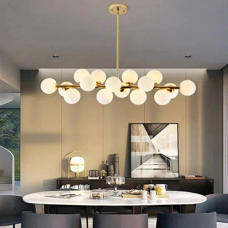 Luminaire Suspension finition brillante or – Référence : Malin6372-ILLUMEEN.COM