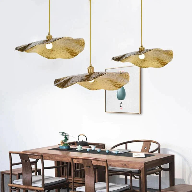 Luminaire Suspension design inspiré feuille de lotus – Référence : Alysia4823-ILLUMEEN.COM