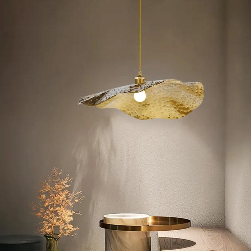 Luminaire Suspension design inspiré feuille de lotus – Référence : Alysia4823-ILLUMEEN.COM