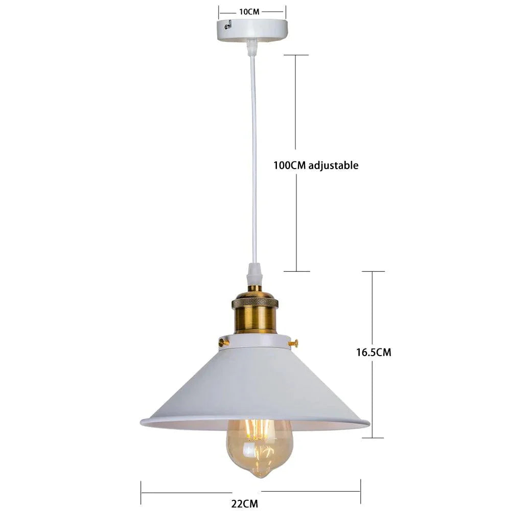 Luminaire Suspension abat-jour en métal noir – Référence : Thélio5623-ILLUMEEN.COM