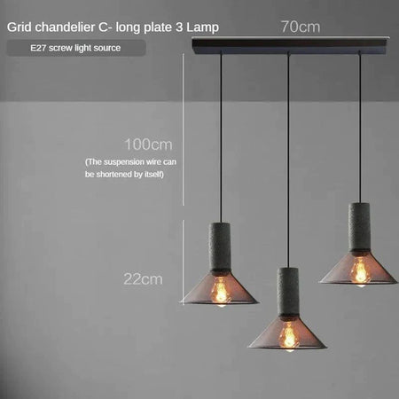 Luminaire Suspension finition mate argentée – Référence : Calixte4823-ILLUMEEN.COM