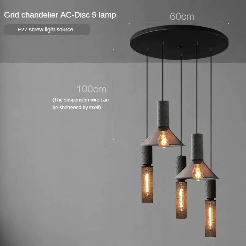 Luminaire Suspension finition mate argentée – Référence : Calixte4823-ILLUMEEN.COM