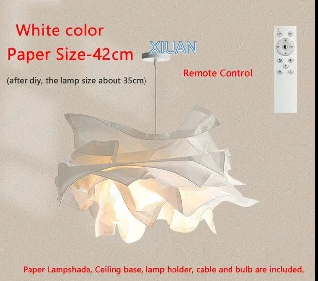 Luminaire Suspension design contemporain en papier – Référence : Nélis4723-ILLUMEEN.COM
