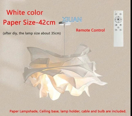 Luminaire Suspension design contemporain en papier – Référence : Nélis4723-ILLUMEEN.COM