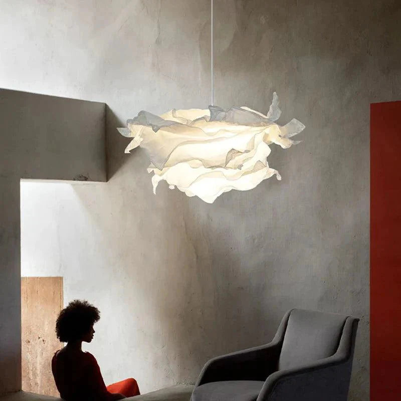 Luminaire Suspension design contemporain en papier – Référence : Nélis4723-ILLUMEEN.COM
