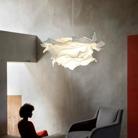 Luminaire Suspension design contemporain en papier – Référence : Nélis4723-ILLUMEEN.COM