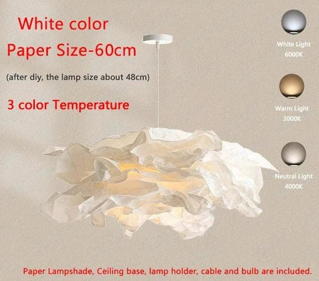 Luminaire Suspension design contemporain en papier – Référence : Nélis4723-ILLUMEEN.COM